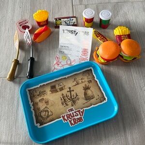 Spongebob Krusty Krab Play Food Set play kitchen chef kids creativity burgers